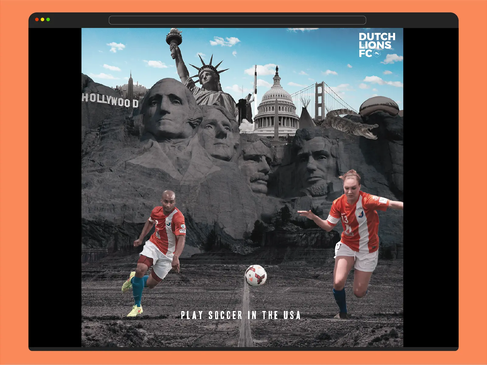 Dutch Lions FC – Landing Page