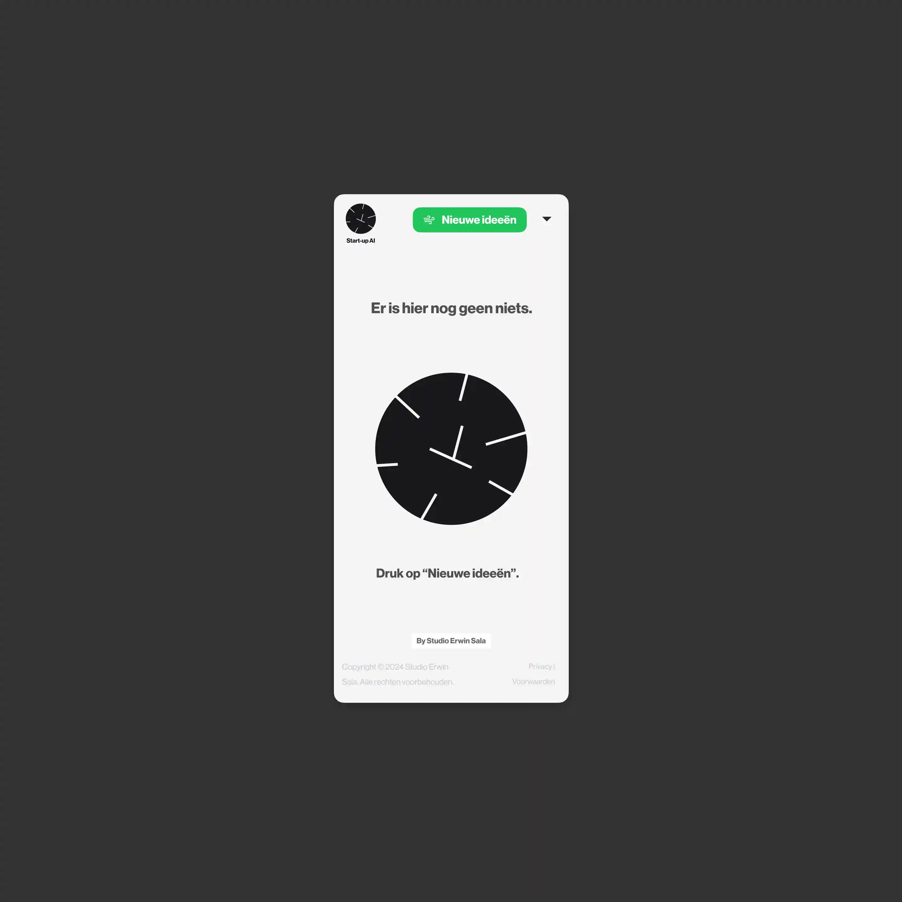 Start-up AI Interface